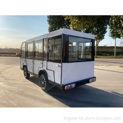 New 11Seats Closed Electric City Closed Sightseeing Car Shuttle Bus Tourist Bus Mini Bus Made In China